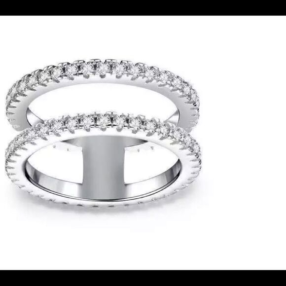 Silver White Sapphire Ring  - Picture 3 of 5